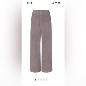 SKIMS cozy knit straight leg pant